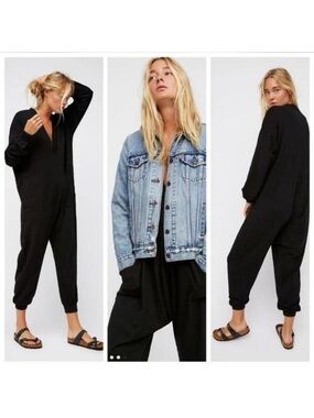 Free People Just Because Onesie Cotton Oversized Jumpsuit Hot Shot Beach SoCal